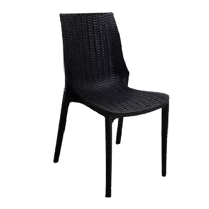 Silla Plastica Simil Ratan Sin Apoyabrazos Harmony