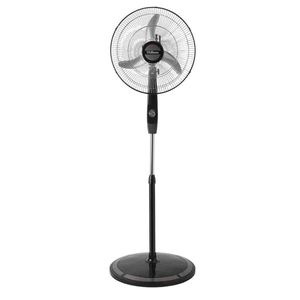 Ventilador De Pie Liliana VPC18M Negro 3 Palas Metal 18" Rex