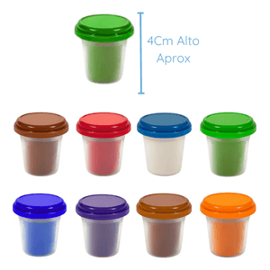 Masas Enki Colores Surtidos Potes 9 EK6030 Dema