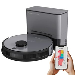 Aspiradora Robot Smart-Tek AVA PRO X Mapeo Láser Control Remoto App Móvil Depósito Automático Sensor Anticaída