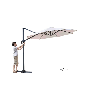 Sombrilla De Jardin Avelino Con Manivela 3.00 mts Beige