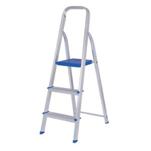 Escalera 3 Escalones Aluminio 1.12 Metros Mor 5101