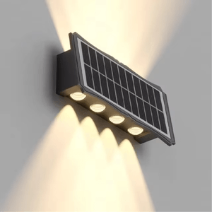 Aplique Solar Nexum de Pared Bidireccional 4 LED Luz Cálida Decorativa