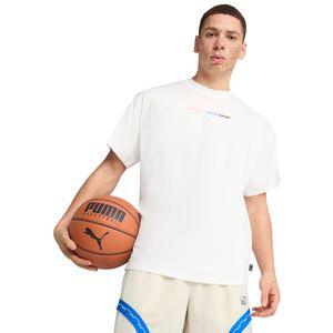 Remera Puma Spicy Dylan Hombre Moda Blanco