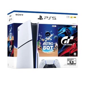 Consola Ps5 Slim Standard + Juego Astro Bot Y Gran Turismo 7 Blanco
