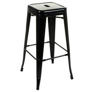 Banqueta Alta Tolix Brillante Sin Respaldo Apoyapies