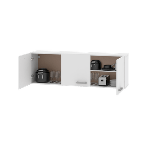 ALACENA ECONOMICA DE 140 CM BLANCO 3 PUERTAS