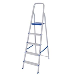 Escalera Aluminio Mor 5 Escalones 1.41 Metros