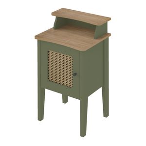 Mesa De Apoyo Charlotte Con Puerta Y Estante Multiuso Baires4