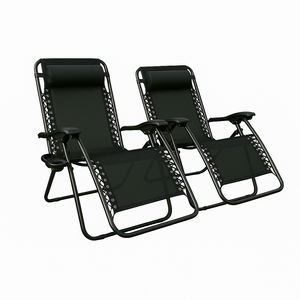 Reposera Miller x2 Gravedad Cero Con Apoya Vasos