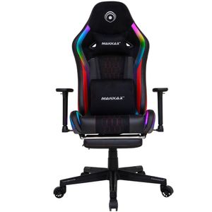 Silla Gamer Makkax Negra // RGB 2 D1164
