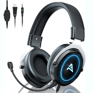 Headset gamer Aimzone Negro micrófono desmontable AZ709