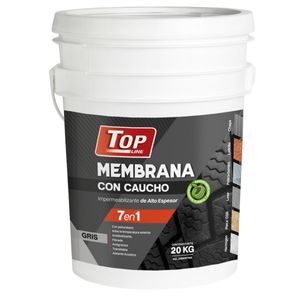 Membrana Caucho Goma Impermeabilizante Top Line Gris 20 Kg