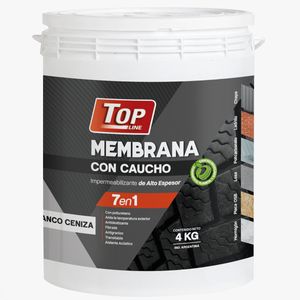 Membrana Caucho Goma Impermeabilizante Topline Blanco 4 Kg