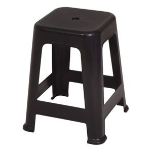 Banqueta De plástico Mor 15151129 Apilable Negro