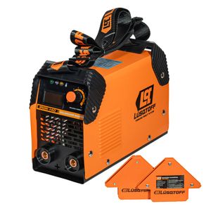 Kit Soldadora Inverter MMA + Escuadras Magnéticas Lusqtoff MEGAIRON140-9