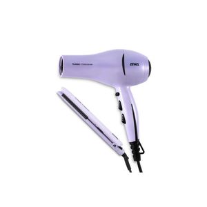 Set Beauty Titanium Secador + Planchita de Pelo Atma CK4020P Violeta