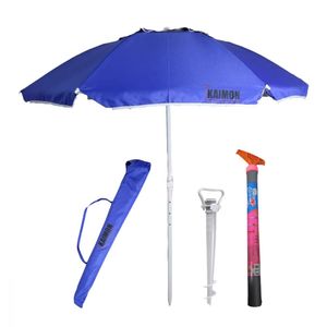 Kaimon sombrilla 240cm + Kaimon Estaca Tirabuzon de Sombrilla + Easy Summer Sacarena