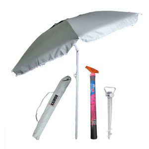 Kaimon sombrilla 200cm + Kaimon Estaca Tirabuzon de Sombrilla + Easy Summer Sacarena