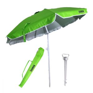 Kaimon sombrilla 180cm Verde + Kaimon Estaca Tirabuzon de Sombrilla