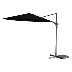 Sombrilla Jardin Lateral 3m Lusqtoff Lq50-04n Impermeable Uv Negro