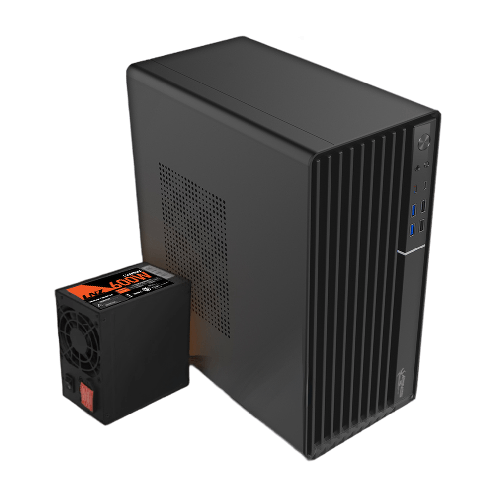 GABINETE MATX KIT SENTEY TM50 FUENTE 600W - Provincia Compras
