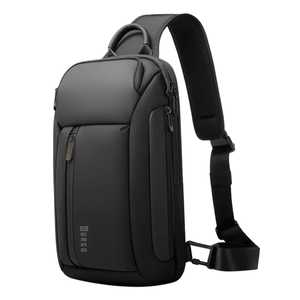 BANDOLERA BURGO NUEVA YORK URBANA 8L IMPERMEABLE BOLSILLO ANTIRROBO CORREA AJUSTABLE NEGRO