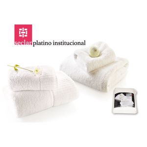 Juego De Toalla Y Toallón Platino Institucional 630gr - 100% Algodon - Seclar