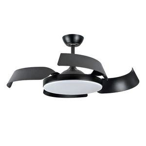 Ventilador De Techo Protalia Rectractil Negro