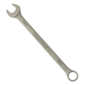 Llave Combinada Fija 18mm Broktools Cromada