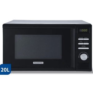 MICROONDAS TRAMONTINA 20L GLASS COOK NEGRO MCDI