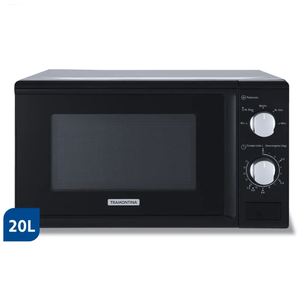 MICROONDAS TRAMONTINA 20L GLASS COOK MCMI NEGRO