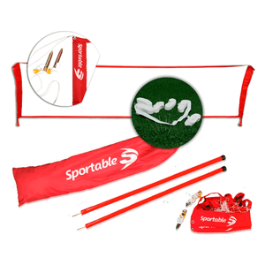 Cancha fútbol tenis lite 4 mts con estaca con cintas 10x4 m