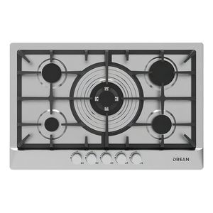 Anafe A Gas Drean Agdr76cia 76cm Acero Inox Perillas Metal