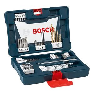 Set De Puntas Mechas Y Tubos Bosch V-line Titanio 48 Piezas
