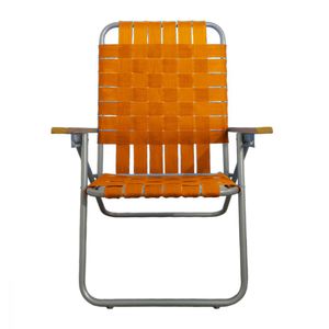 Posta Reposera Hierro Sillon 5 Posiciones Cinta Cruzada Apoya Brazo Madera