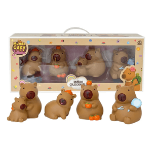 Muñecos Coleccionable X4 Familia Capibara By Juliana Capy008