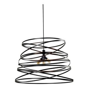 Colgante Twist 400X280Mm 1 Luz Negro