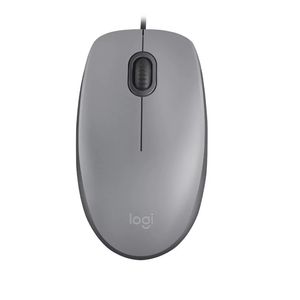 Mouse Optico Ambidiestro Logitech Silent M110 Silencioso Web Gris