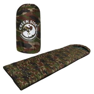 Bolsa de Dormir Tipo Momia Camuflada Camping 215x75cm