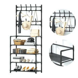 Zapatero Organizador Zapatos Con Perchero 5 Niveles