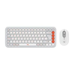 Teclado y Mouse Logitech Pop Icon White 920-013055