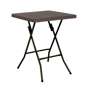 Mesa Plegable Skop Garden Ratán Marrón 60x60 cm