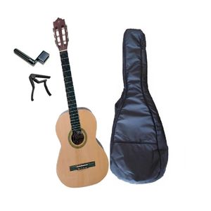 Guitarra Clásica de estudio Palmer PC-12 Natural accesorios