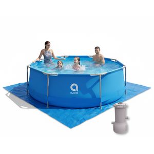 Combo Pileta Avenli 360x76 cm (6125 L) + Bomba Filtrante + Protector