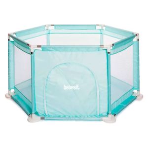 Corralito Para Bebe Hexagonal Bebesit 2119 Tela Lavable Estructura De Caño