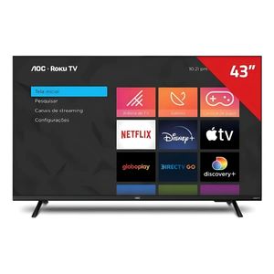 Televisor Smart Tv Led 43'' Aoc Full Hd Roku Wifi Hdmi