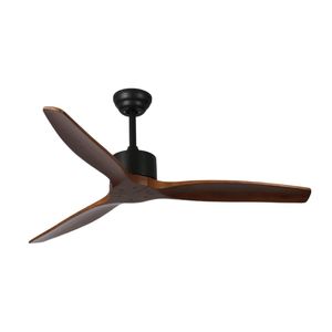 VENTILADOR TECHO ELANVENT - SORRENTO NEGRO + ASPAS NOGAL