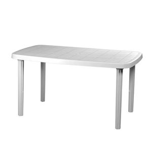 Mesa Plastica Margarita Voss 2000 135x80 cm Blanca