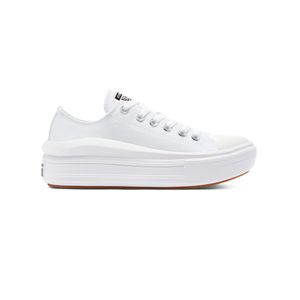 Zapatillas Converse Chuck Taylor All Star Move Ox Lona Mujer Moda Blanco